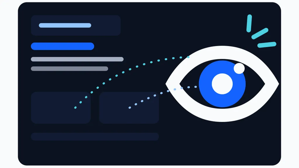 Eye tracking study illustration